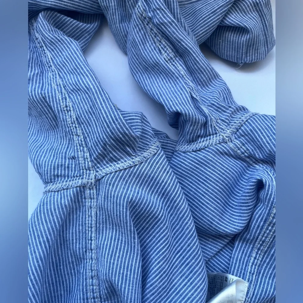 H&M | Striped Linen Blend Shirt - Picture 14 of 16